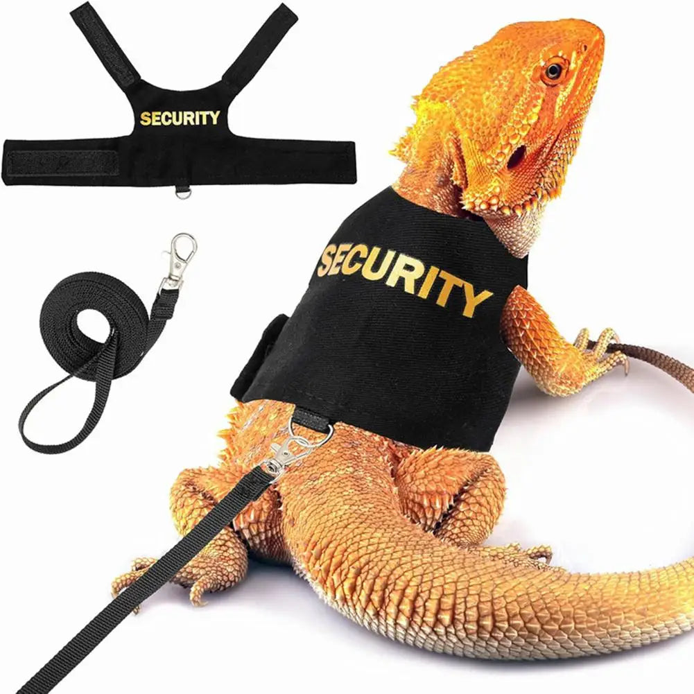 Soft-Padded Lizard Harness & Leash for Bearded Dragons and Small Reptiles
