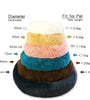 40-90cm Round Pet Bed – Super Soft Plush Bed for Medium to Large Dogs, Winter Warm Sleeping