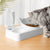 2-in-1 Pet Feeder with Stainless Steel Bowls & Automatic Water Dispenser