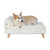 Nordic Pet Bed with Wood Legs & Cozy Pad