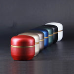 Small Cremation Urn - Mini Iron Keepsake Funeral Casket for Human & Pet Ashes, Memorial Urn