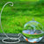 Hanging Glass Fish Tank - Round/Rectangle Aquarium with Rack Holder