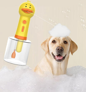 Yellow Duck Electric Pet Bath Foam Machine