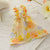 Summer Cotton Sphynx Cat Suspender Skirt, Love Flower Pet Princess Dress for Cats