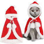 Santa Cat Costume Pet Santa Cape