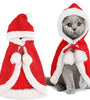 Santa Cat Costume Pet Santa Cape