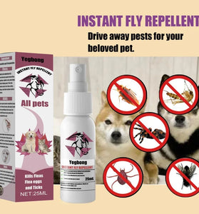 Pet Skin Spray – Flea, Tick & Mosquito Repellent for Dogs, Cats, and Home Protection