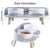 Adjustable Height Double Bowls Feeder for Cats & Dogs - Elevated Feeding Dish