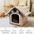 Foldable Cat/Dog Bed – Removable & Washable Pet Sleeping Bed, Indoor House Kennel
