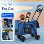Medium to Large Dog Stroller – Lightweight & Foldable Outdoor Pet Cart