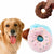 Soft Dog Donut Plush Toy - Interactive Chew & Squeaker for Small to Medium Dogs