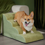 Pet Sponge Stairs – 2/3/4 Steps Anti-Slip Ramp for Small Dogs & Cats