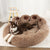 Pet Sofa Bed for Small Dogs, Washable Plush Mat, Medium Size for Puppies & Cats