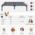 Elevated Waterproof Dog Bed, Off-Floor Design, Easy to Clean, Indoor/Outdoor Use, XL, Grey
