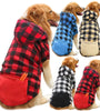 Reversible Plaid Dog Winter Coat - Cold Weather Vest for Small to Large Dogs