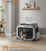 Collapsible XL Dog Crate with Metal Frame, Oxford Fabric, Mesh, and Handle