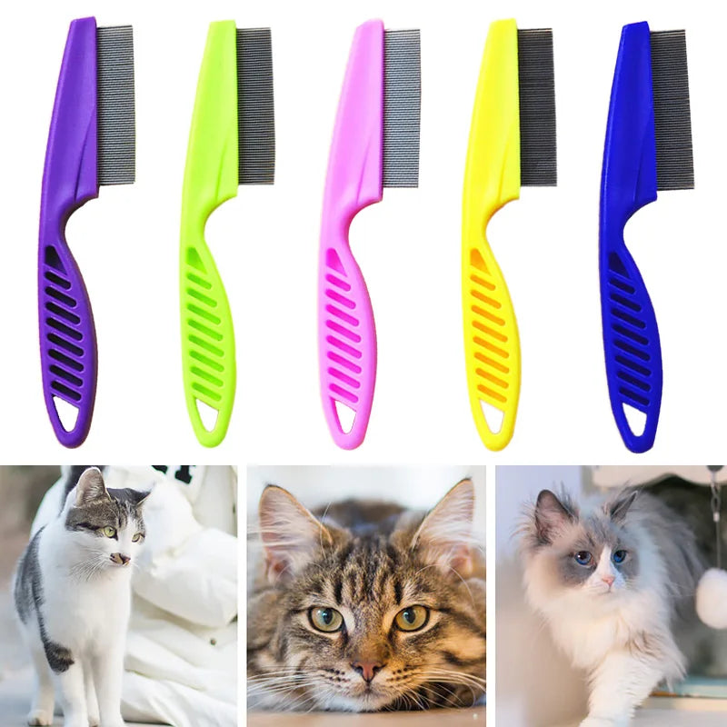 Puppy Joy Stainless Steel Pet Shedding & Flea Comb