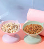 Pet Food Bowl with Tilted Design & Anti-Choking Feature for Dogs & Cats