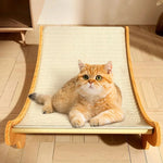 Wooden Cat Scratching Pad & Bed - Detachable, Wear-Resistant Scratch Board