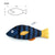 Catnip 3D Fish Toy - Interactive Plush Goldfish with Sound for Cats