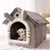 Indoor Warm Dog House – Soft Pet Bed Tent with Removable Cushion for Small to Large Pets