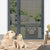 Lockable Magnetic Pet Door – Outdoor Screen Gate with Self-Closing Flap for Dogs & Cats
