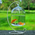 Hanging Glass Fish Tank - Round/Rectangle Aquarium with Rack Holder
