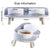 Adjustable Height Double Bowls Feeder for Cats & Dogs - Elevated Feeding Dish