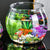 Plastic Round Fish Bowl - Clear Aquarium Tank & DIY Goldfish Bowl Vase