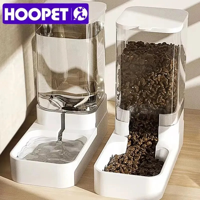 Automatic Dog & Cat Feeder with Transparent Food Storage Dispenser