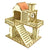 Wooden Hamster Villa House & Climbing Toy for Small Pets