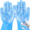Pet Grooming Bathing Gloves & Shampoo Scrubber
