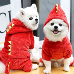 Fleece Dog Hoodie - Winter Cosplay Coat for Small Dogs, Chihuahua & Yorkie