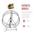 Silent Hamster Exercise Wheel - Metal Running Wheel for Small Pets