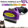 Pet Grooming Brush - Hair Removal & Massage Comb for Cats and Dogs