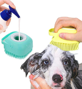 Puppy Joy Silicone Pet Bathing & Massaging Brush