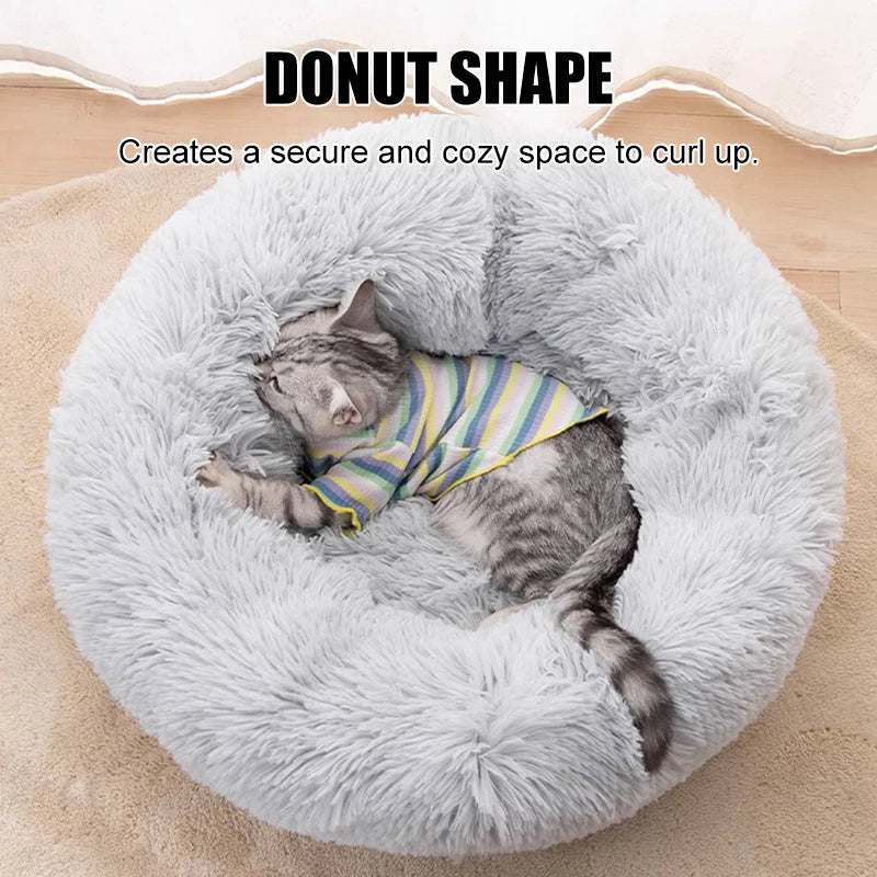 Fluffy Round Dog Bed & Cat House (40-100cm)
