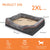 Jumbo Orthopedic Memory Foam Dog Sofa with Bolster, Waterproof, Removable Cover, and Elevated Cushion
