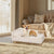 Nordic Pet Bed with Wood Legs & Cozy Pad