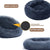 Round Dog Bed, Winter Warm Plush Basket, Washable for Small to Large Dogs & Cats