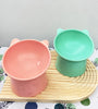 Anti-Choking Pet Food & Water Bowl with Tilted Design for Dogs & Cats