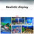 3D Background Aquarium Sticker (Double-Sided Ocean Plants Decoration)