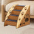 Wooden Pet Stairs Ramp – Portable Ladder for Older Dogs & Small Pets
