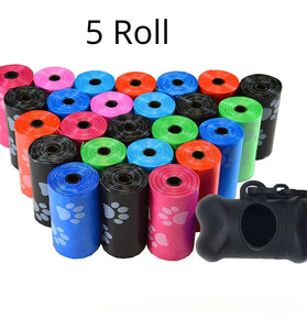 Pet Poop Bags – Solid Color, Portable Dog Waste Bags for Walking & Cleanup