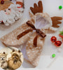 Christmas Pet Apparel - Elk Cloak & Hat for Dogs & Cats