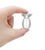 Small Keepsake Urn with Angel Wings - Mini Stainless Steel Cremation Urn for Ashes