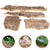 Natural Cork Bark – 4-Piece Reptile Terrarium Decoration for Climbing and Background