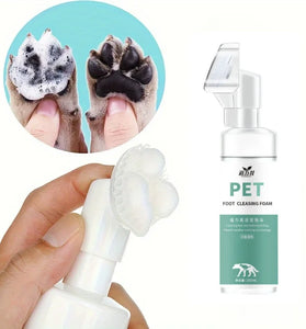 150ML Pet Foot Cleaner with Paw Foam & Silicone Massager