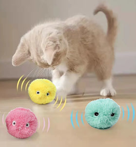 Smart Interactive Catnip Ball - Electric Sounding Plush Toy