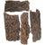 Natural Cork Bark – 4-Piece Reptile Terrarium Decoration for Climbing and Background